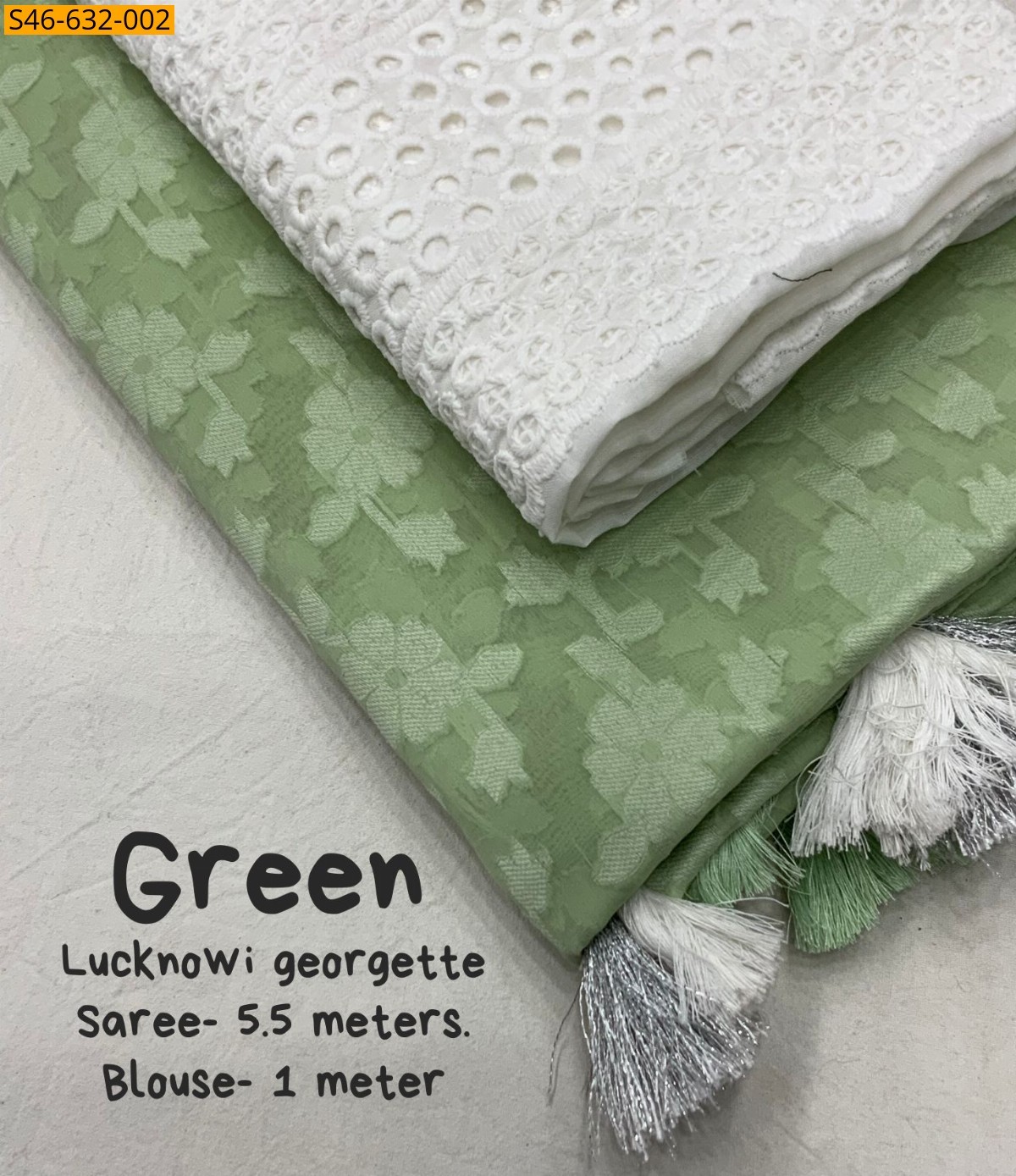 Green Fancy Georgette Saree