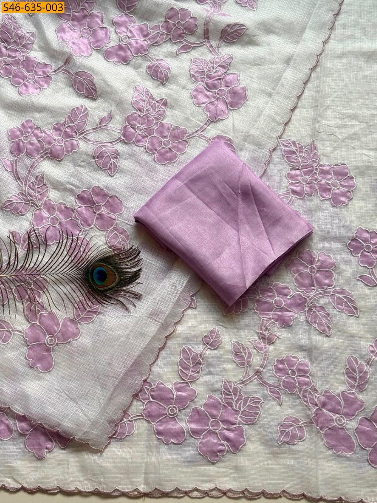 Lavender Fancy kota doriya Saree