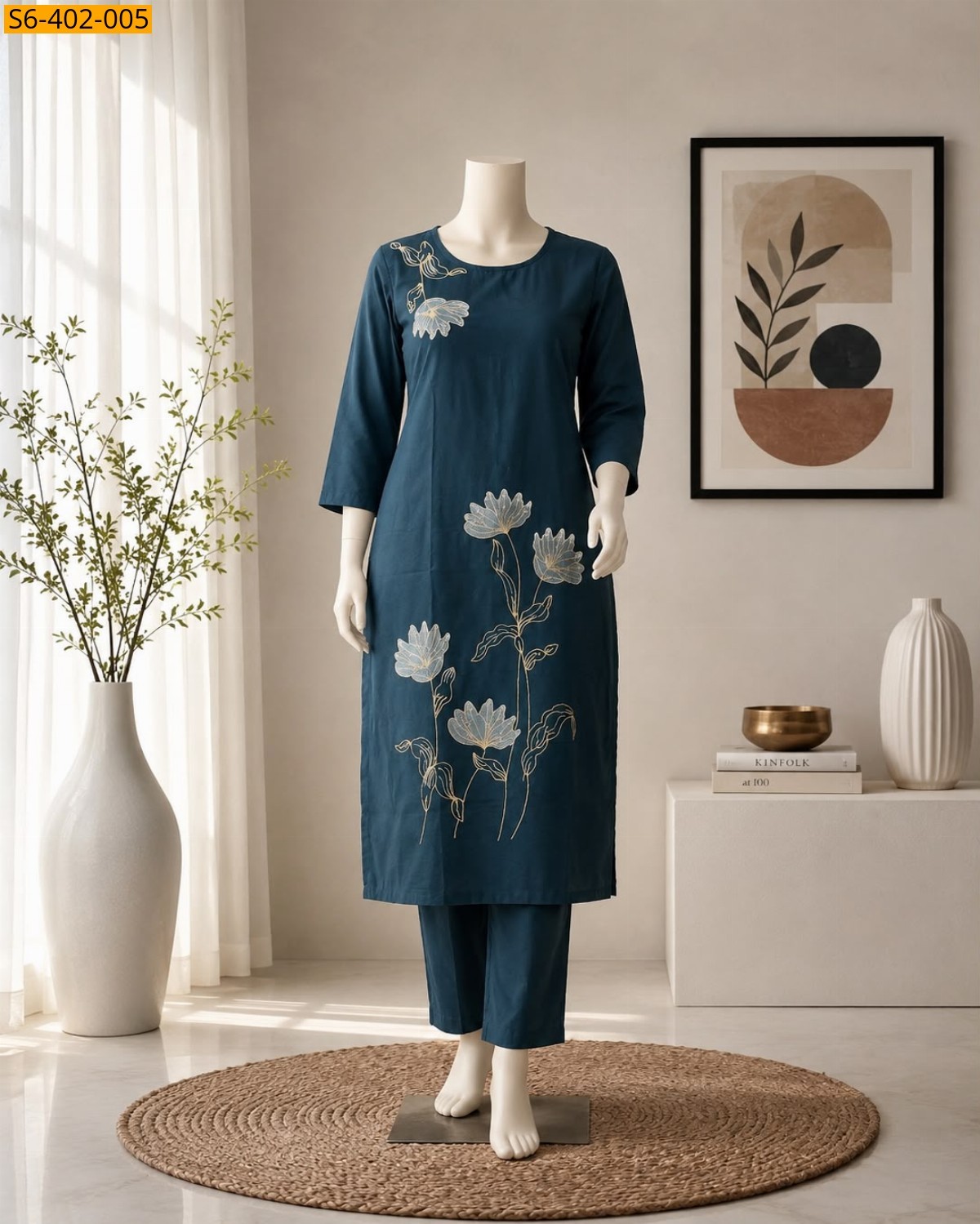 Morpitch Fancy Dhabu Cotton Coord Set