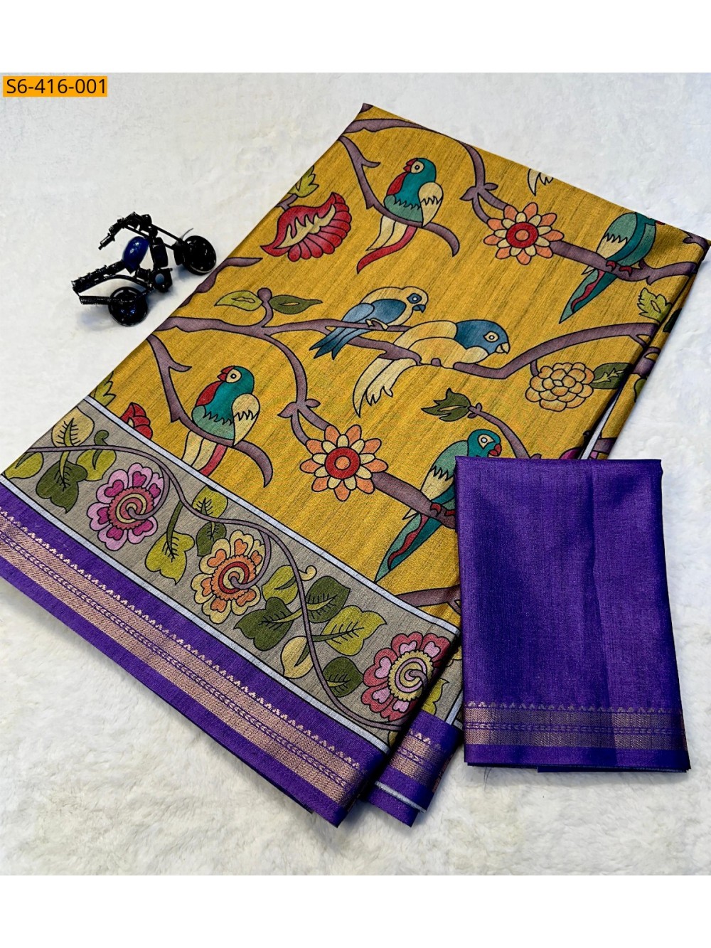 Fancy Tussar Silk Saree