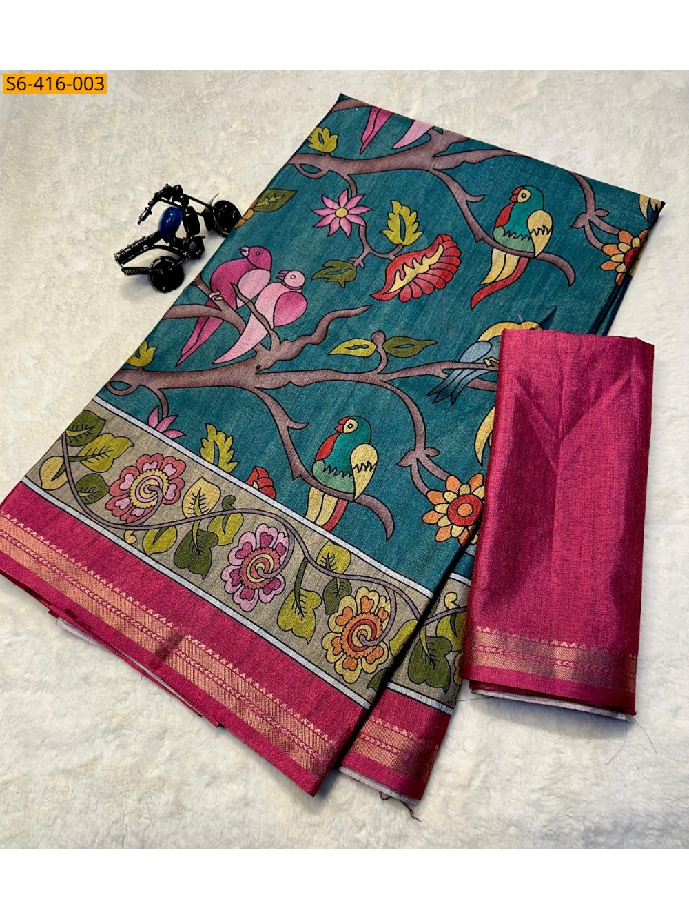 Fancy Tussar Silk Saree