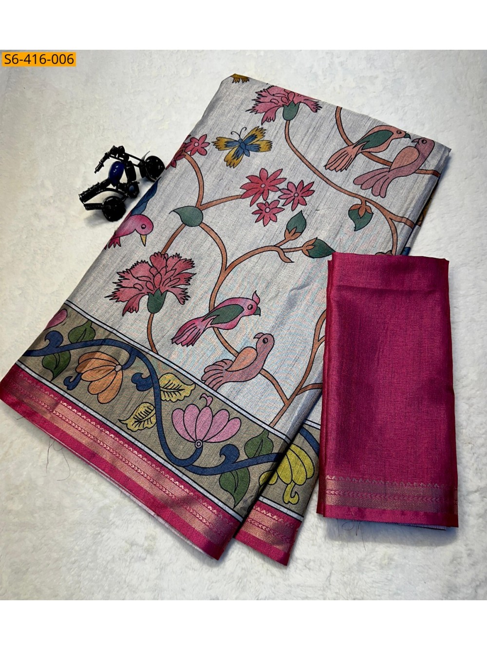 Fancy Tussar Silk Saree