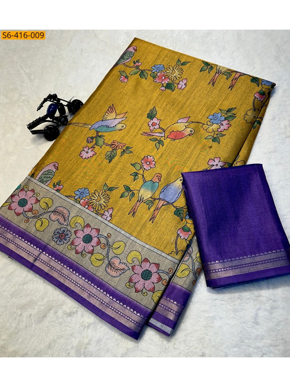 Fancy Tussar Silk Saree