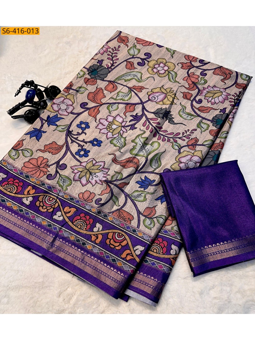Fancy Tussar Silk Saree