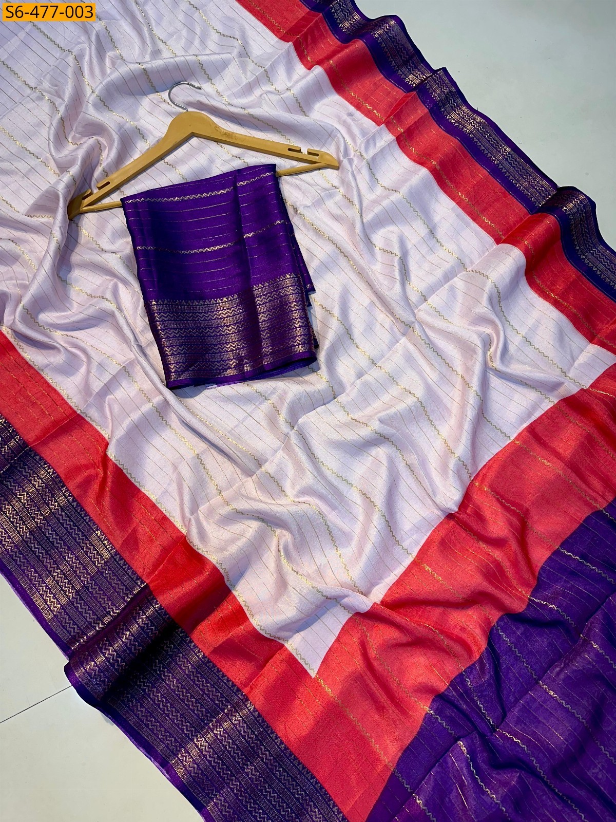 Multi Color Fancy Mysore Silk Saree