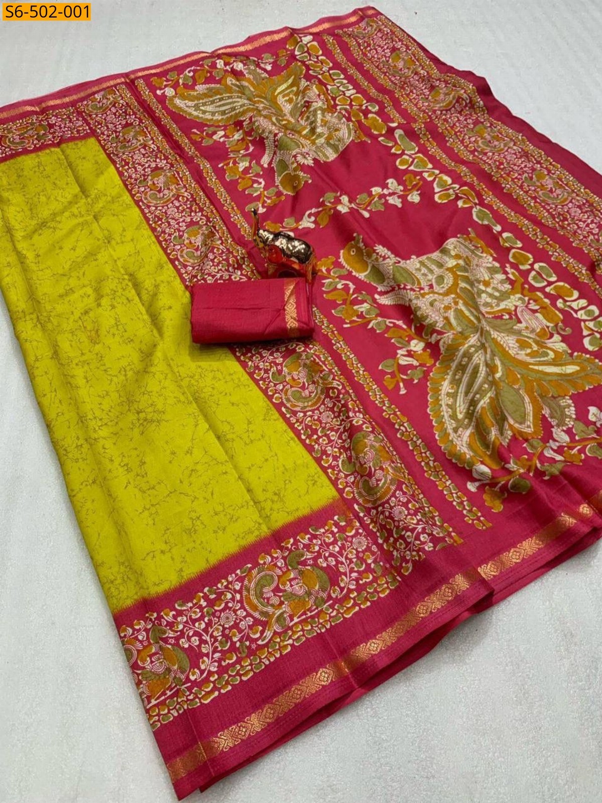 Neon Fancy Dola Silk saree