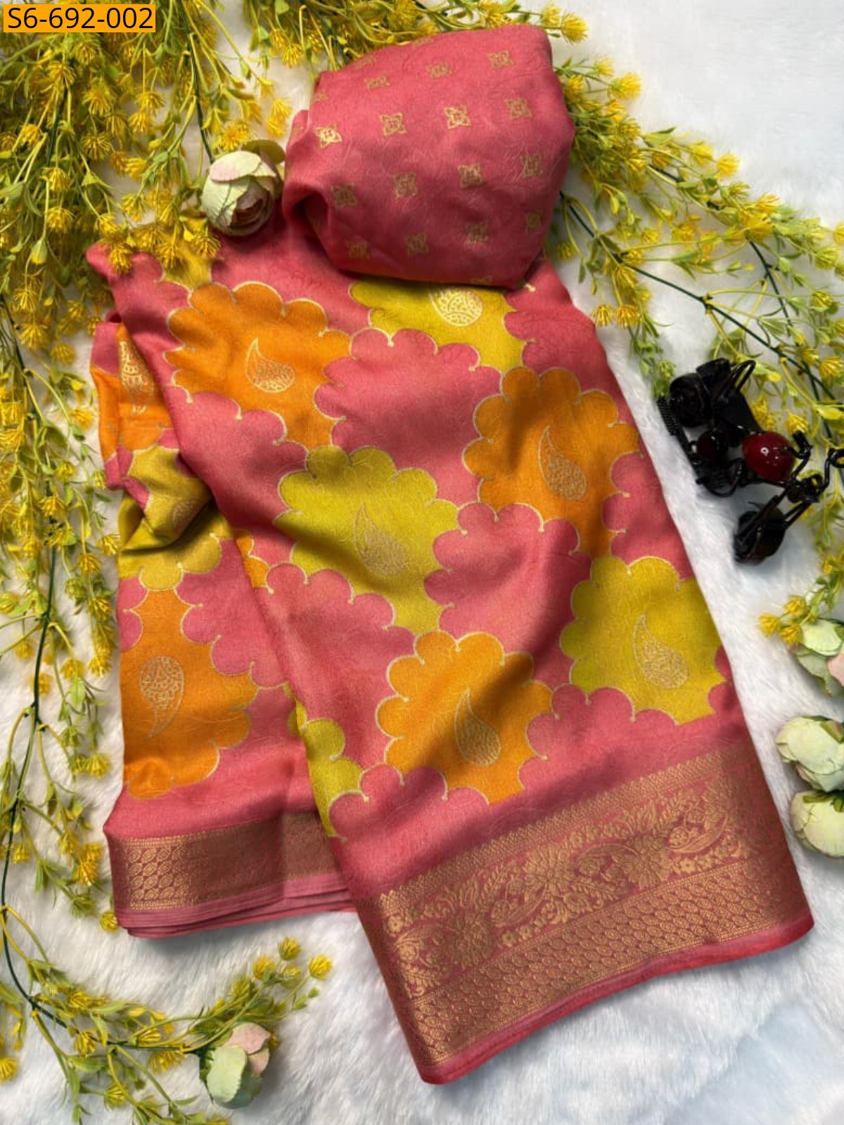 Pink Fancy Marshmellow Saree