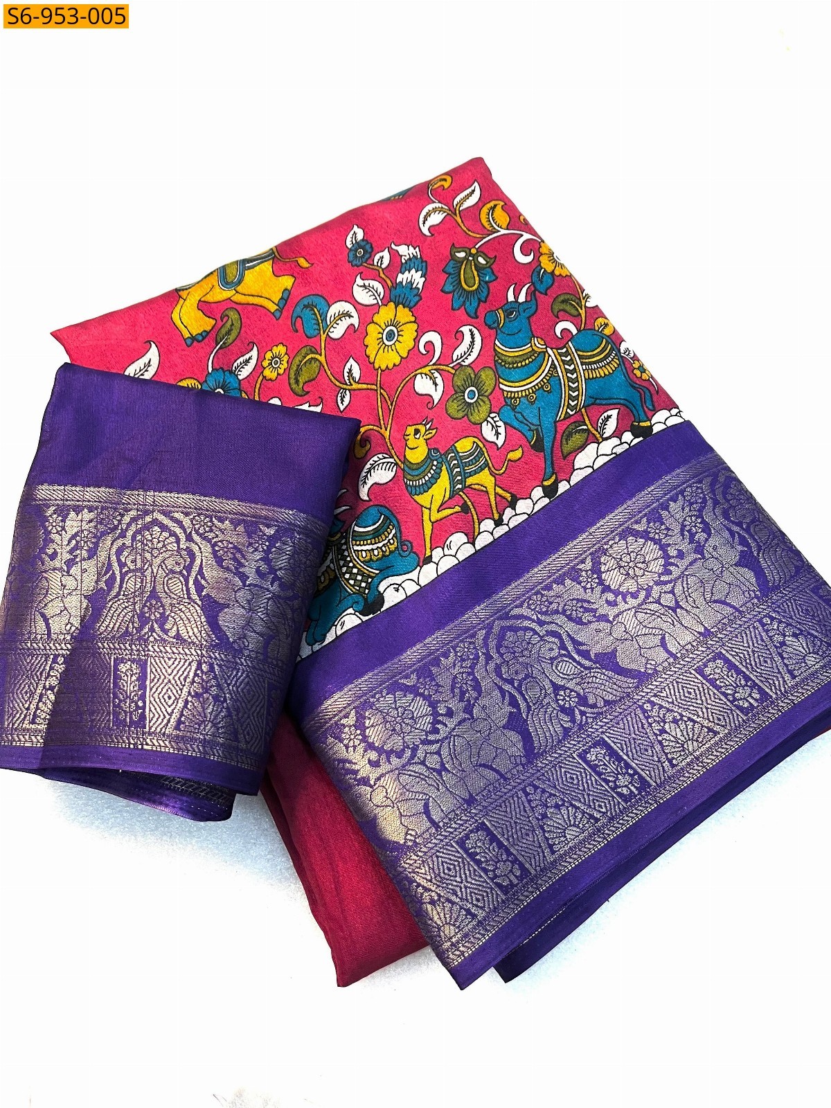 Pink Fancy Dola Silk Saree