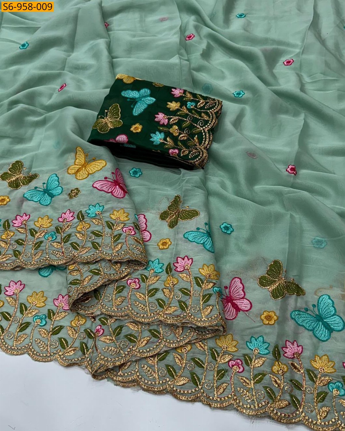 Fancy Star Georgette Saree