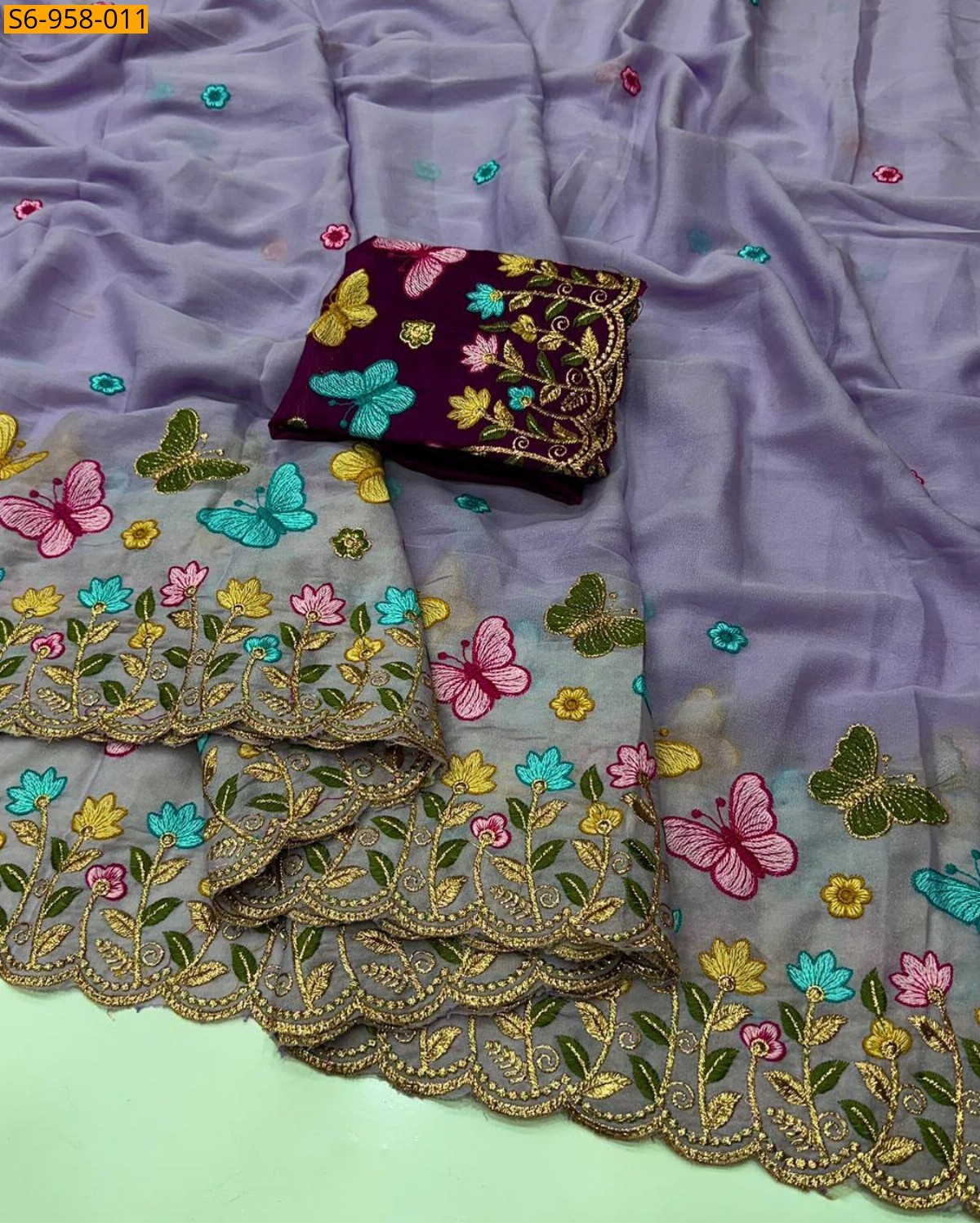 Fancy Star Georgette Saree