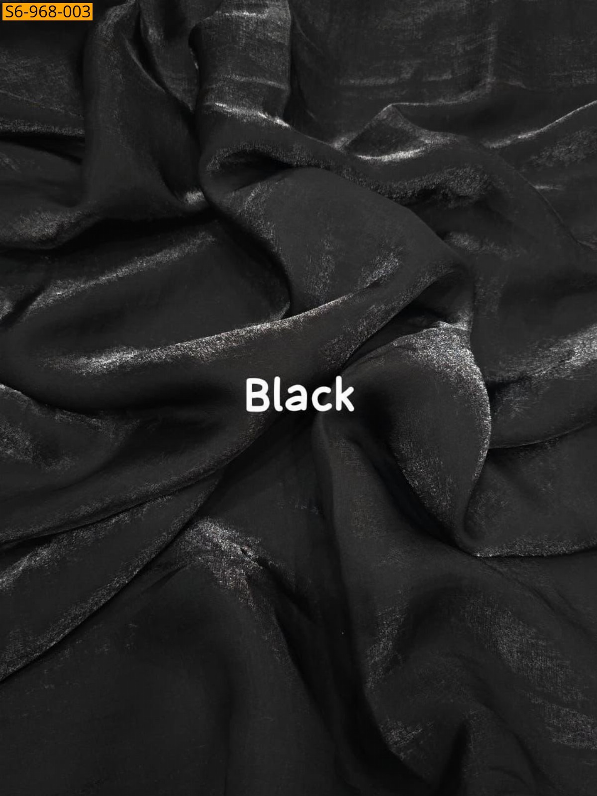 Black Fancy Space Satin Saree