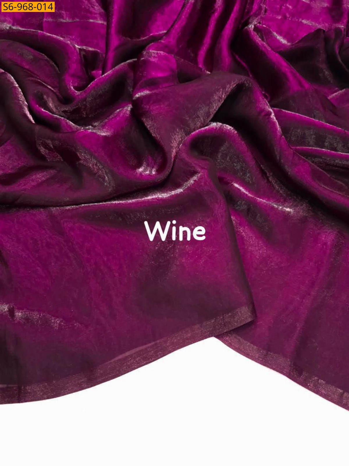 Light wine Fancy Space Satin Saree