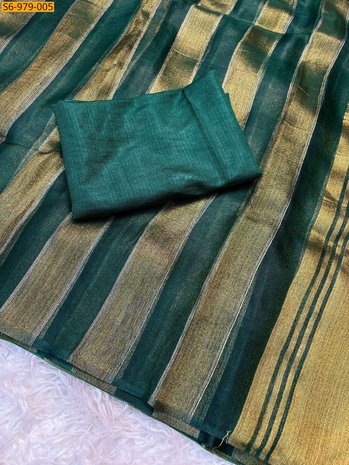 Green Fancy Organza  Saree