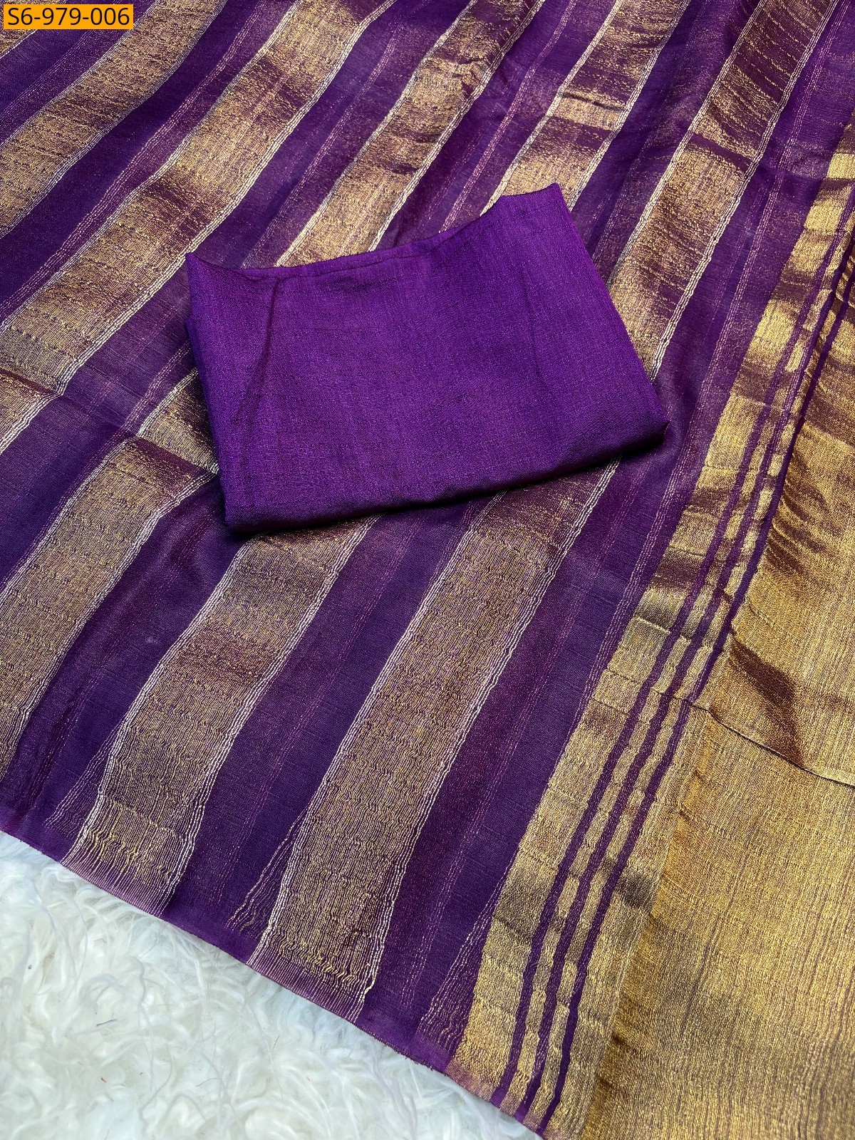 Violet Fancy Organza  Saree