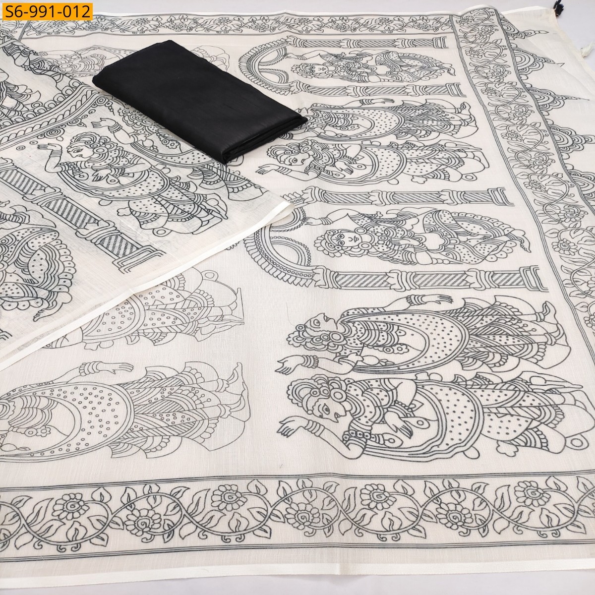 Fancy Soft Linen Cotton Saree