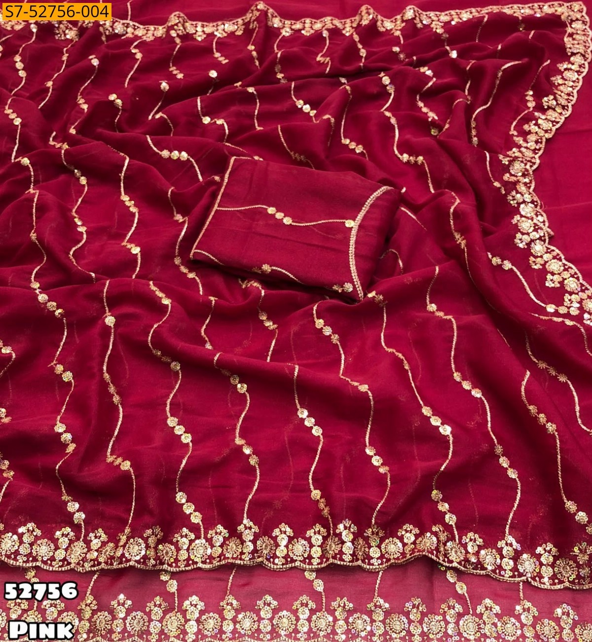 Fancy Star Georgette Saree