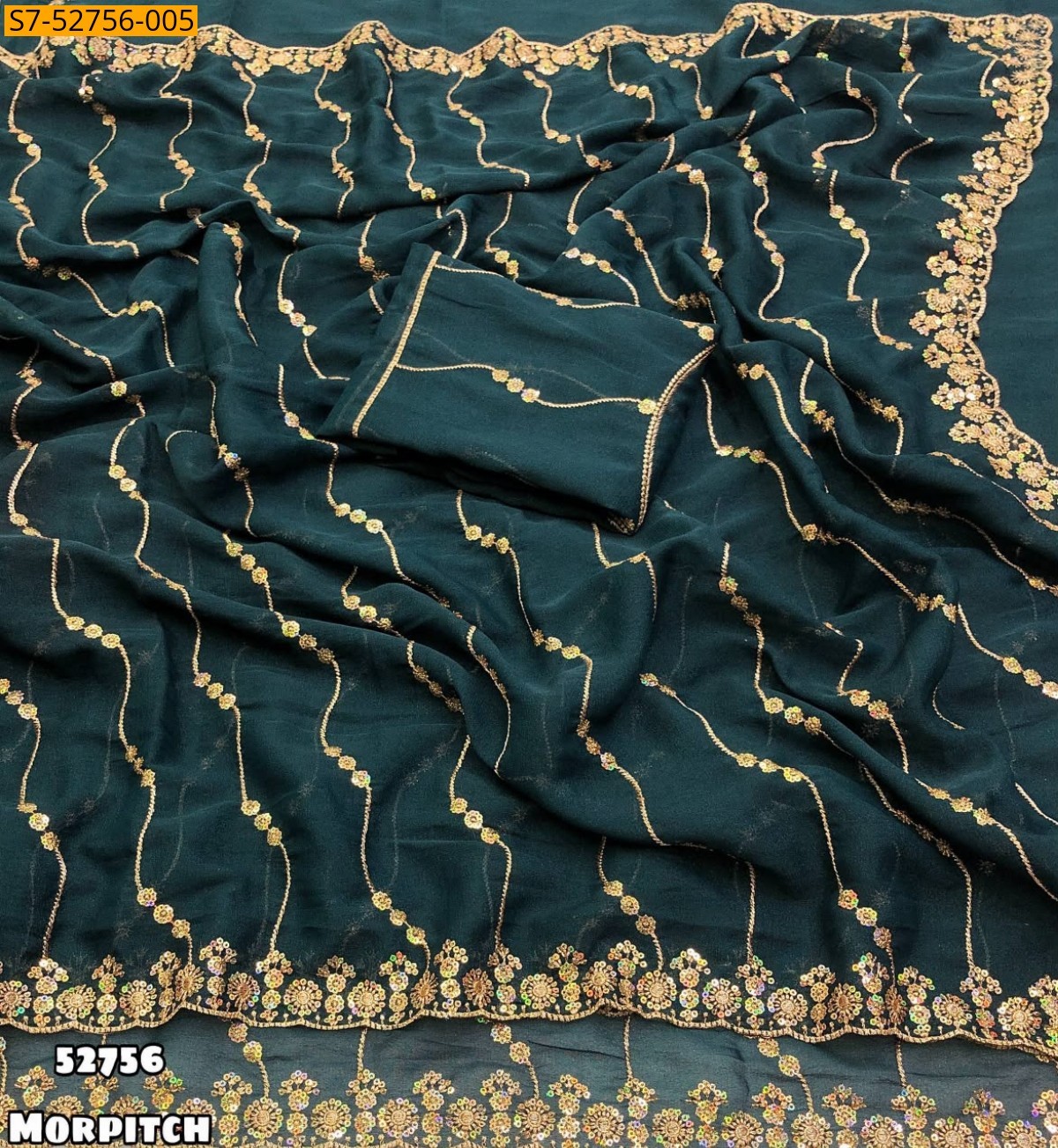 Fancy Star Georgette Saree