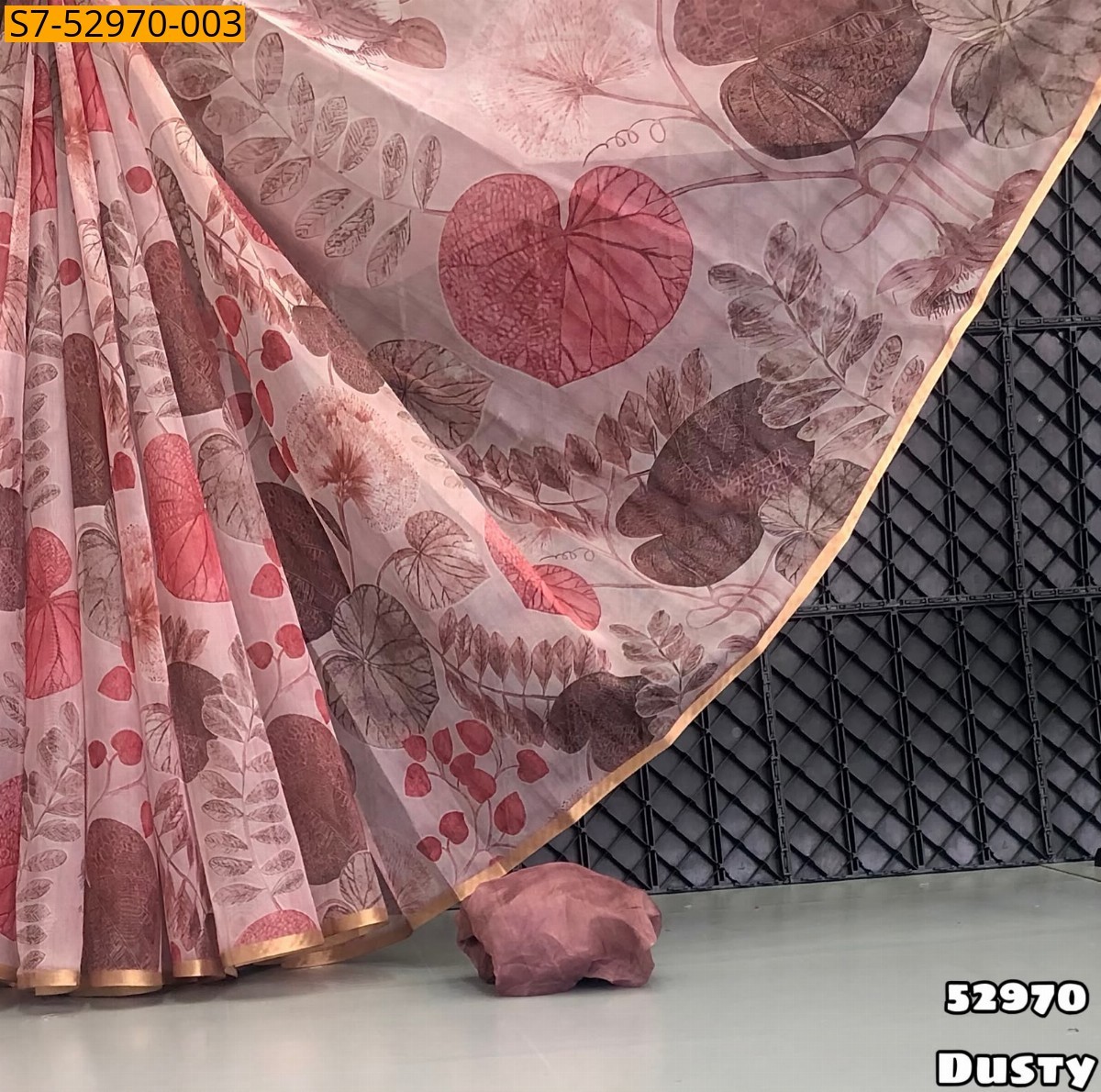 Dusty Fancy Organza Saree