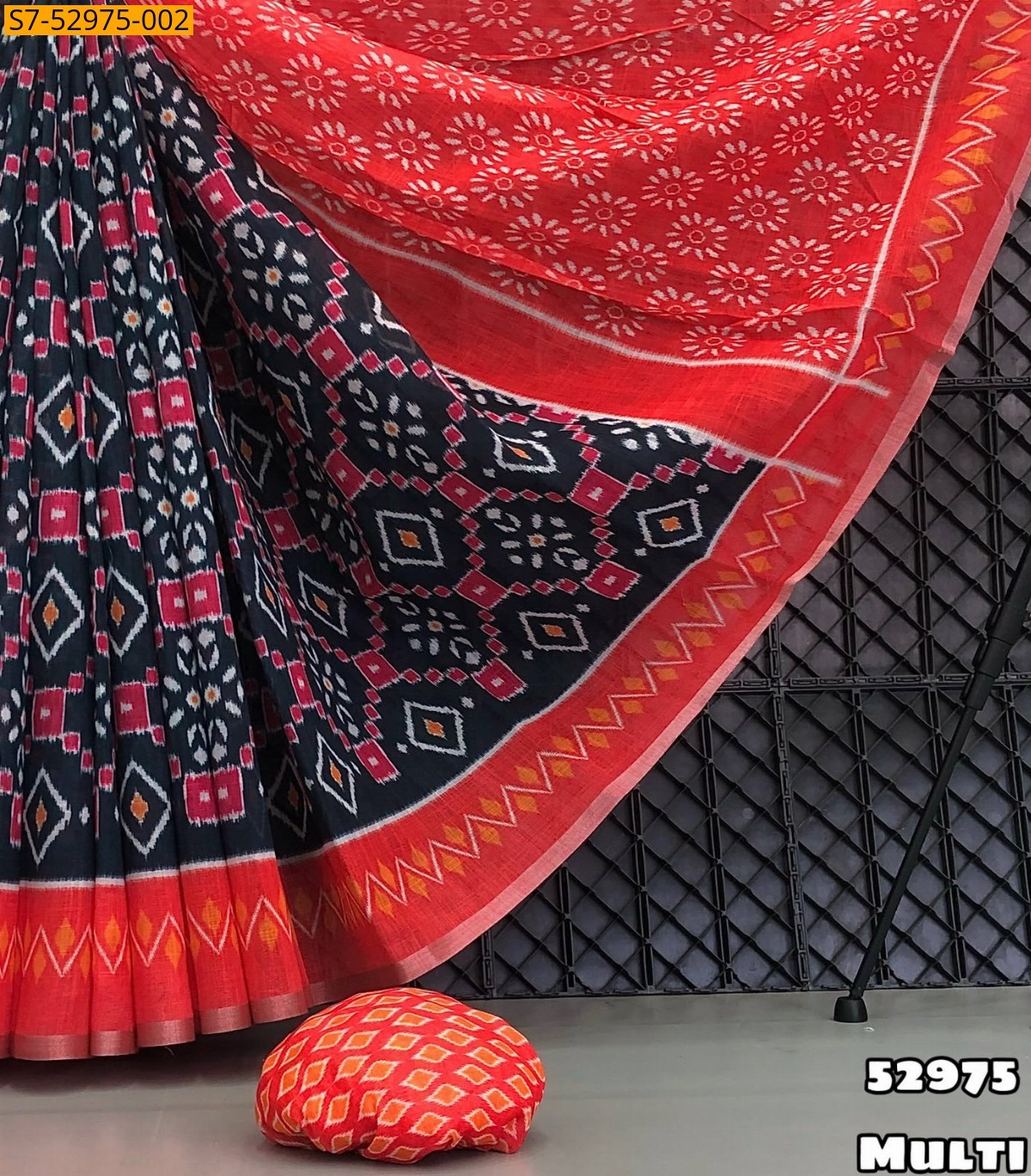Multi Fancy  Soft Lenin Sarees