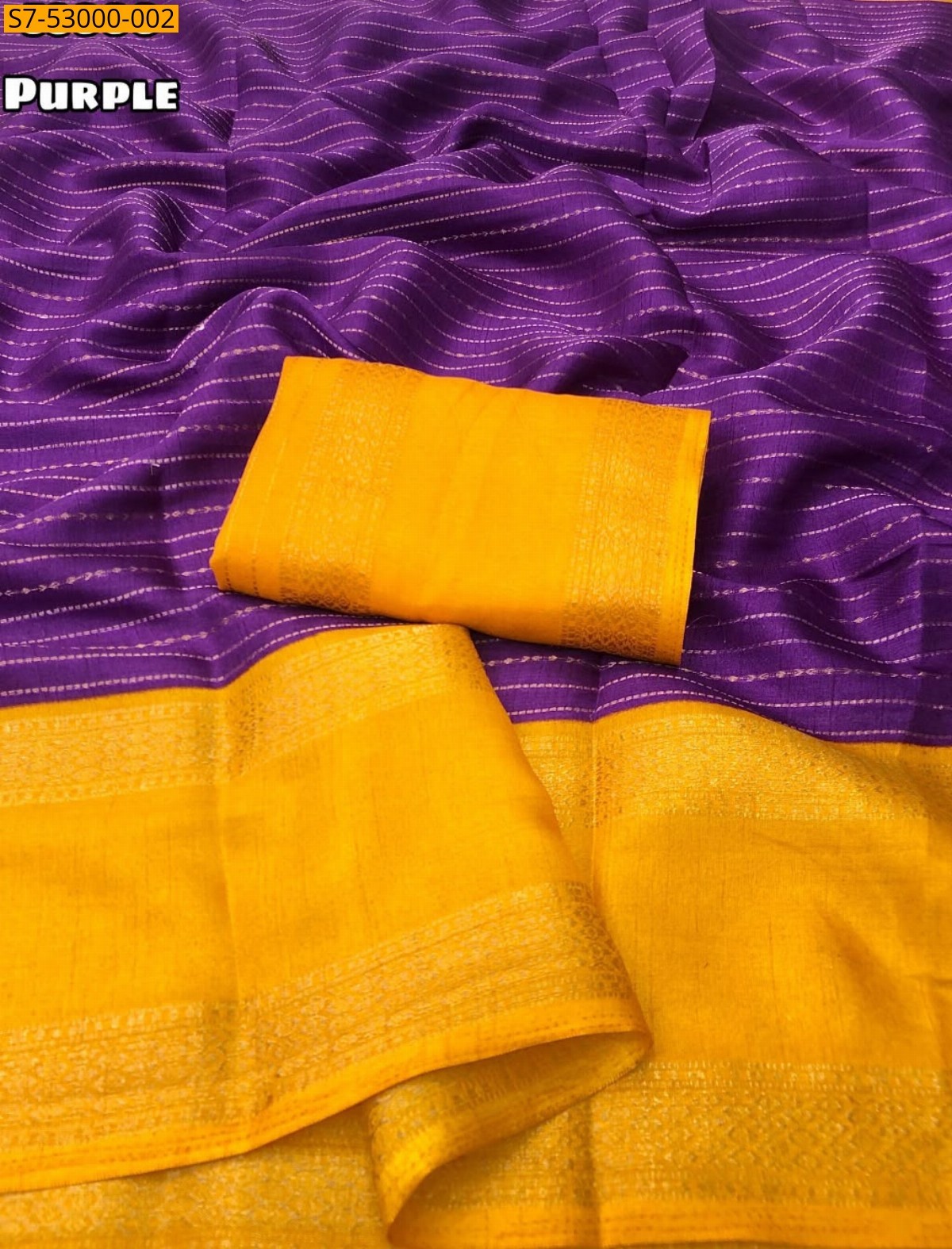 Purple Fancy Moss Chiffon Saree