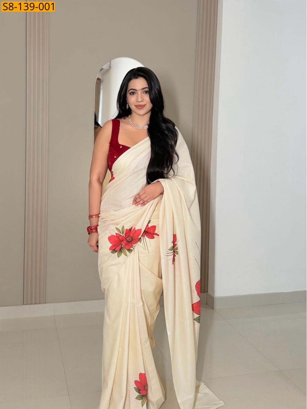 Fancy Cotton Printed Saree