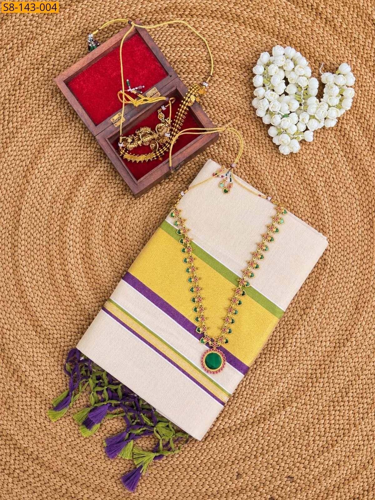 Gold Fancy Golden Tissue saree