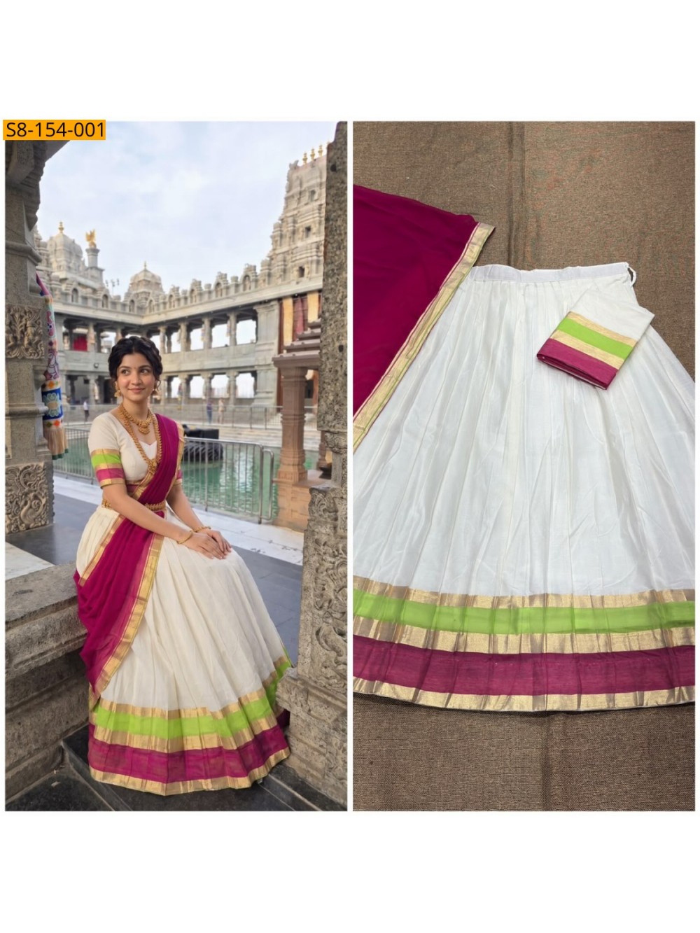 Fancy Mul Cotton Davani Set