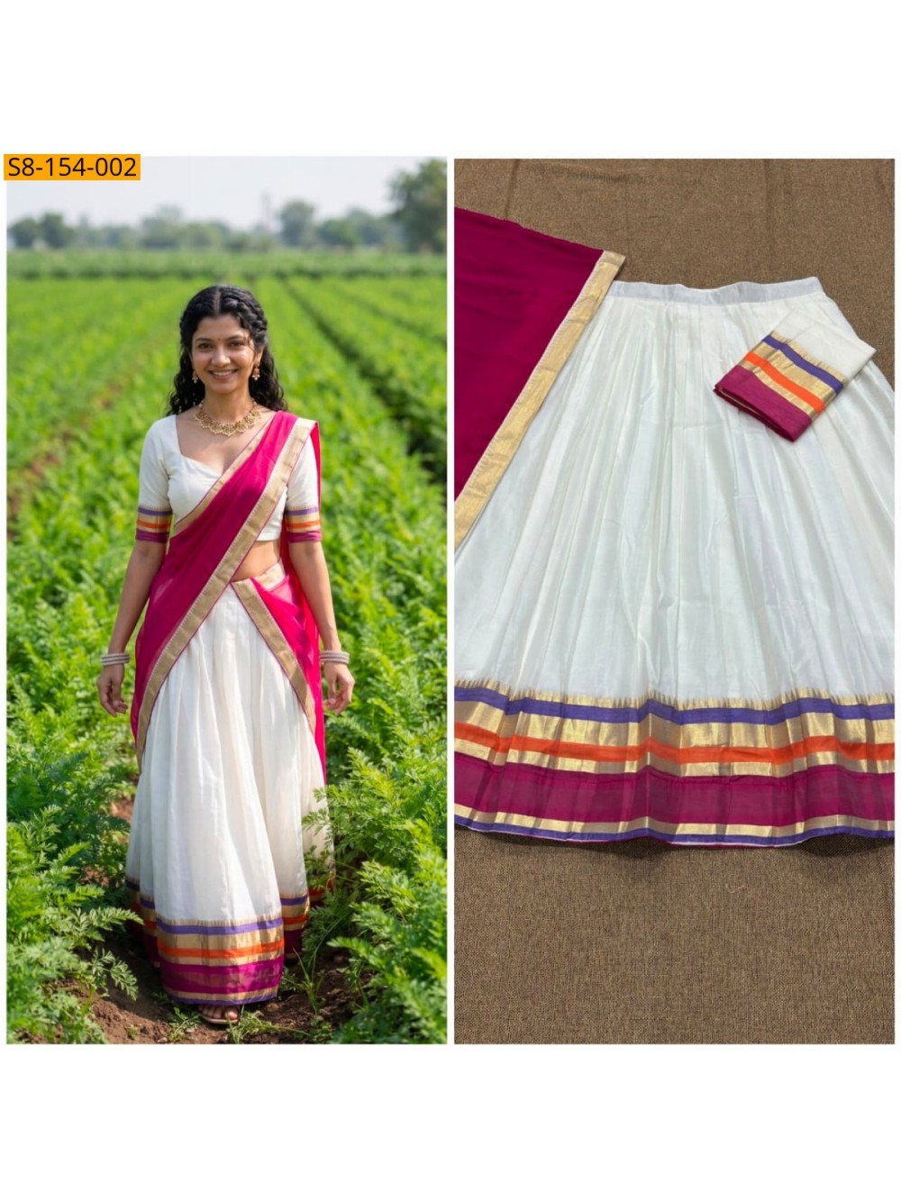 Fancy Mul Cotton Davani Set