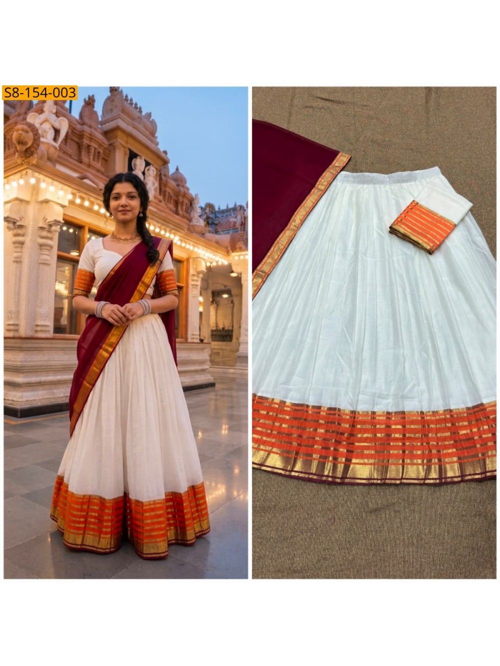 Fancy Mul Cotton Davani Set