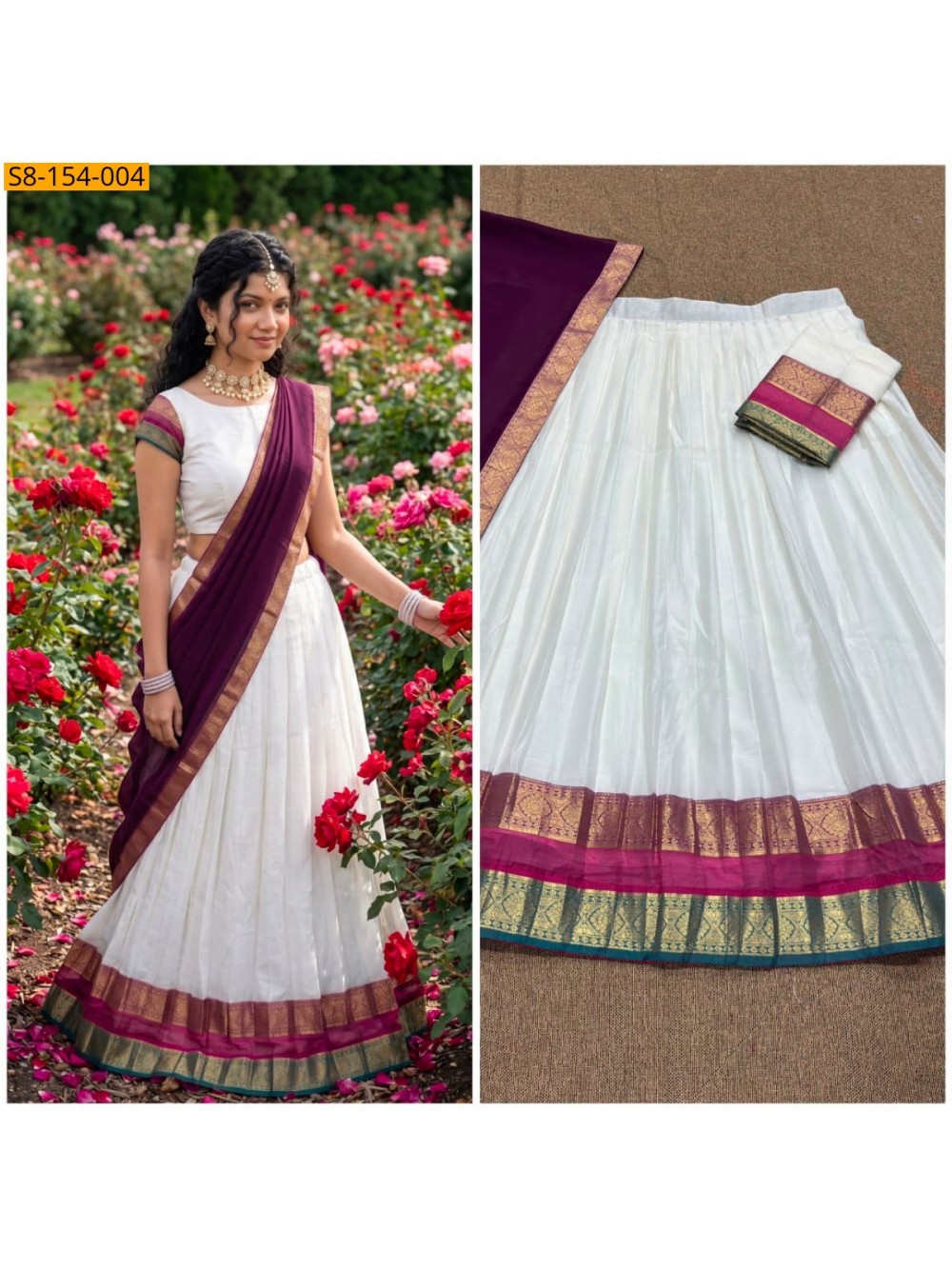 Fancy Mul Cotton Davani Set