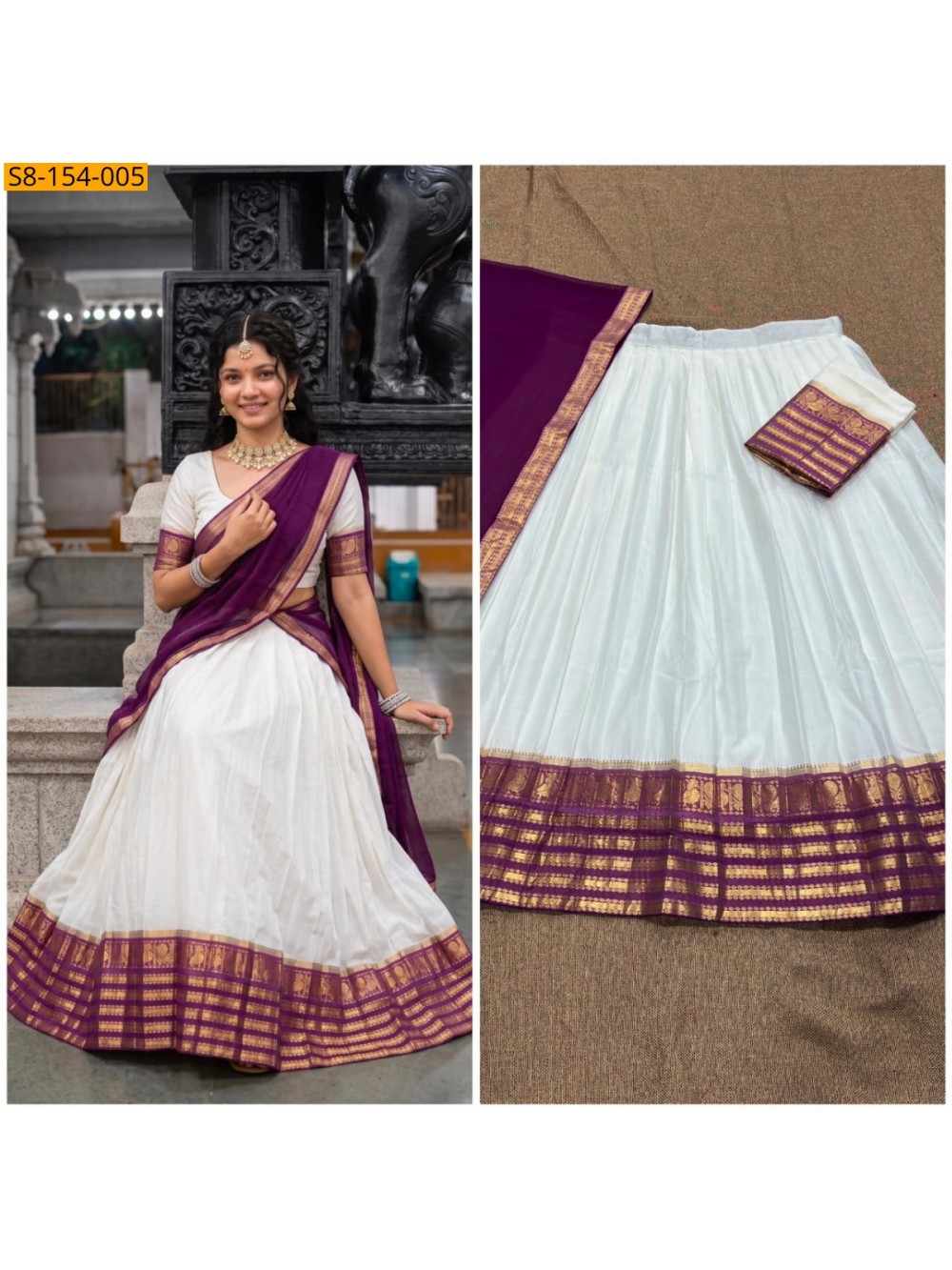 Fancy Mul Cotton Davani Set