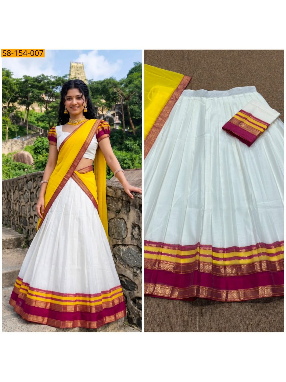 Fancy Mul Cotton Davani Set