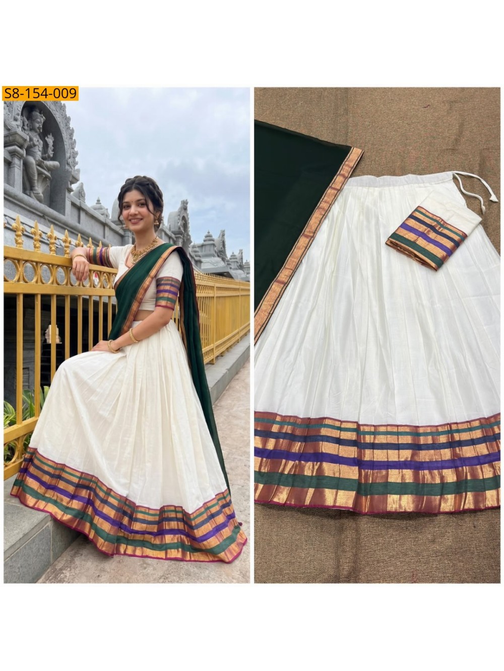 Fancy Mul Cotton Davani Set