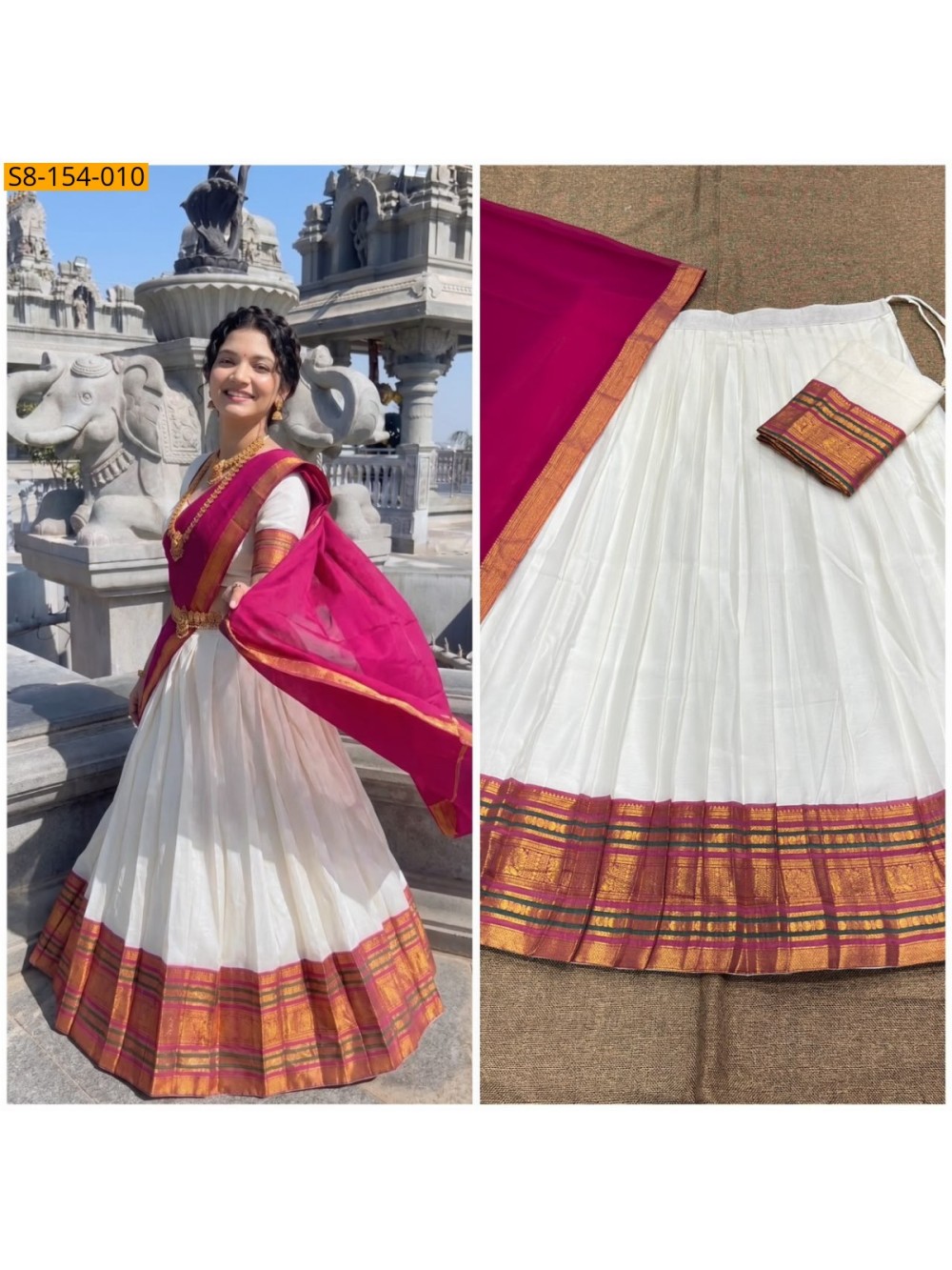 Fancy Mul Cotton Davani Set