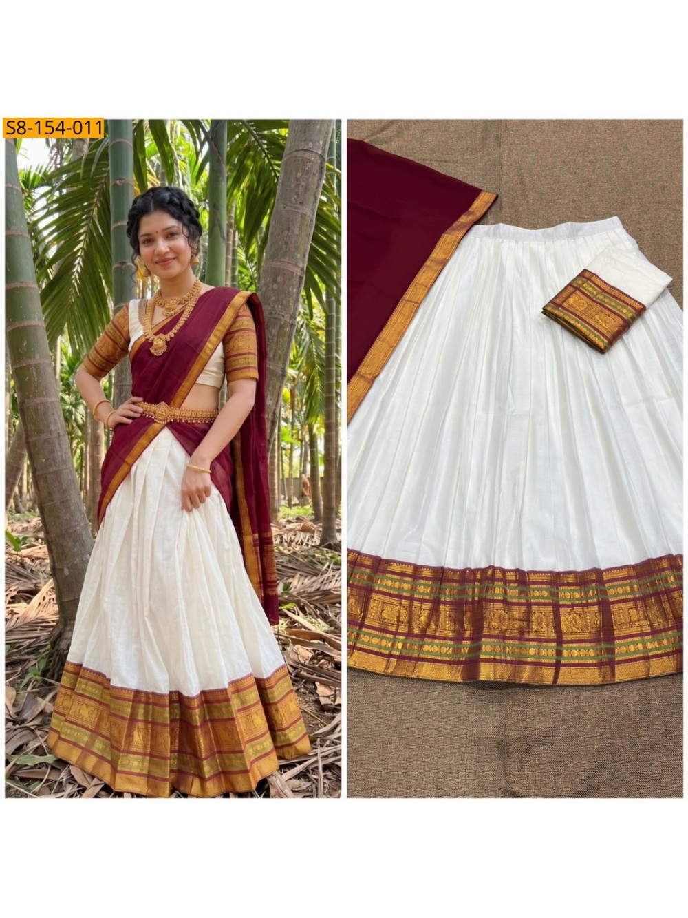 Fancy Mul Cotton Davani Set