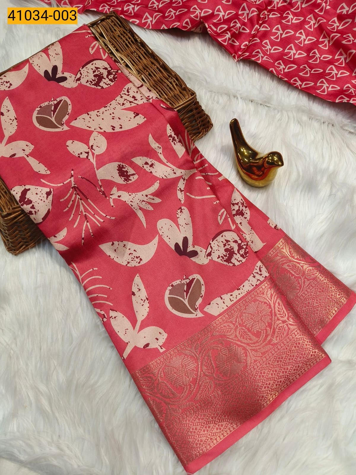 Red Fancy dola silk sarees 